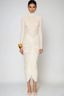 Dahlia | Women's Midi Dress Bodycon Satin Summer Formal Evening