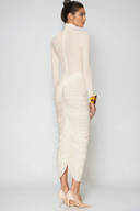 Dahlia | Women's Midi Dress Bodycon Satin Summer Formal Evening