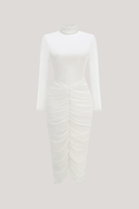 Dahlia | Women's Midi Dress Bodycon Satin Summer Formal Evening