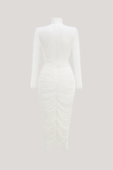 Dahlia | Women's Midi Dress Bodycon Satin Summer Formal Evening
