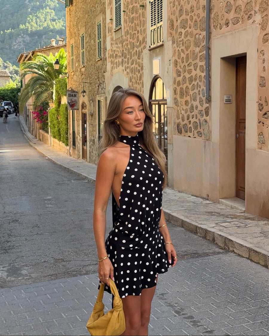 Dakota | Women's Mini Dress Halter Neck Sequin Summer Party