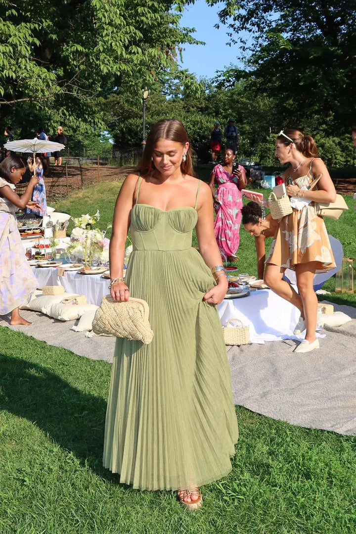 Daria | Women's Maxi Dress Corset Satin Summer Wedding Guest