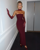 Djenna | Women's Maxi Dress Bodycon Satin Summer Wedding Guest