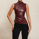 Donna | Women's Top High Neck Chiffon Summer Going Out