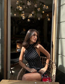 Eleanor | Women's Mini Dress Halter Neck Sequin Summer Going Out