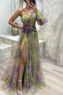 Elena | Women's Maxi Dress One Shoulder Satin Summer Wedding Guest