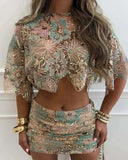 Elina | Women's Set Sequin Summer Party