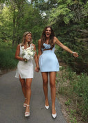 Elspeth | Women's Mini Dress Strapless Sequin Summer Race Day