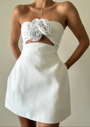 Elspeth | Women's Mini Dress Strapless Sequin Summer Race Day
