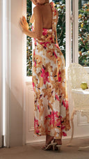 Ember | Women's Maxi Dress Halter Neck Satin Summer Wedding Guest