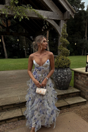 Emberly | Women's Maxi Dress Corset Satin Summer Wedding Guest