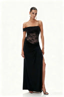 Emily | Women's Maxi Dress Bodycon Lace Summer Wedding Guest