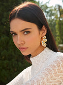Evelyn | Women's Earrings Gold Summer Statement Party