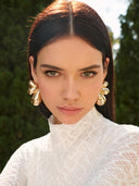 Evelyn | Women's Earrings Gold Summer Statement Party