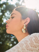 Evelyn | Women's Earrings Gold Summer Statement Party