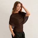 Gemma | Women's Top Ruched Chiffon Summer Evening