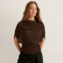 Gemma | Women's Top Ruched Chiffon Summer Evening