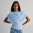 Gemma | Women's Top Ruched Chiffon Summer Evening