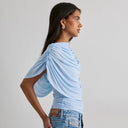 Gemma | Women's Top Ruched Chiffon Summer Evening