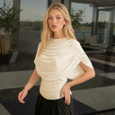 Gemma | Women's Top Ruched Chiffon Summer Evening