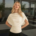 Gemma | Women's Top Ruched Chiffon Summer Evening