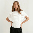 Gemma | Women's Top Ruched Chiffon Summer Evening