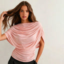Gemma | Women's Top Ruched Chiffon Summer Evening
