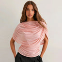 Gemma | Women's Top Ruched Chiffon Summer Evening