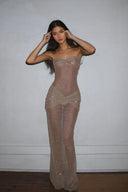 Gigi | Women's Maxi Dress Wrap Satin Summer Going Out