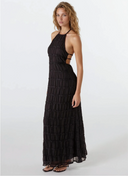 Greta | Women's Maxi Dress Halter Neck Satin Summer Party
