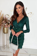Harlow | Women's Mini Dress Wrap Sequin Summer Cocktail Party