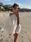 Holly | Women's Mini Dress Halter Neck Sequin Beach Party