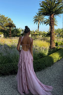 Imogen | Women's Maxi Dress Strapless Satin Summer Wedding Guest