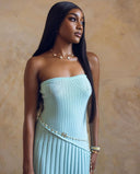 Isadora | Women's Maxi Dress Strapless Knit Summer Party