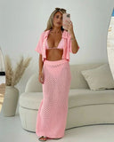 Isolde | Women's Two Piece Set Crochet Beach Party