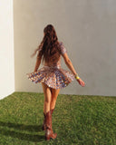 Janice | Women's Mini Dress High Neck Sequin Summer Party