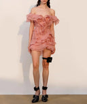 Jazlyn | Women's Mini Dress One Shoulder Sequin Summer Wedding Guest