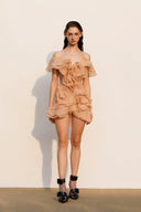 Jazlyn | Women's Mini Dress One Shoulder Sequin Summer Wedding Guest