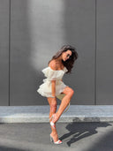 Jazlyn | Women's Mini Dress One Shoulder Sequin Summer Wedding Guest