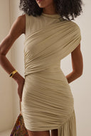 Jenna | Women's Mini Dress High Neck Sequin Summer Wedding Guest