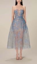 Joelle | Women's Midi Dress Strapless Sequin Summer Race Day