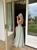 Judith | Women's Maxi Dress Strapless Satin Summer Wedding Guest