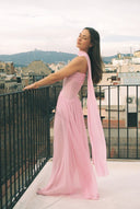 June | Women's Maxi Dress Strapless Satin Summer Wedding Guest