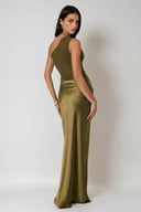 Kaelyn | Women's Maxi Dress One Shoulder Satin Summer Wedding Guest