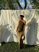 Kaelyn | Women's Maxi Dress One Shoulder Satin Summer Wedding Guest