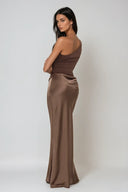 Kaelyn | Women's Maxi Dress One Shoulder Satin Summer Wedding Guest