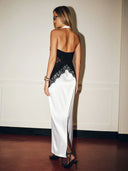 Kaira | Women's Maxi Dress Halter Neck Lace Summer Formal Evening