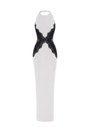Kaira | Women's Maxi Dress Halter Neck Lace Summer Formal Evening