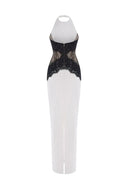 Kaira | Women's Maxi Dress Halter Neck Lace Summer Formal Evening