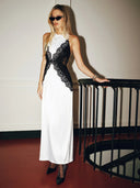 Kaira | Women's Maxi Dress Halter Neck Lace Summer Formal Evening